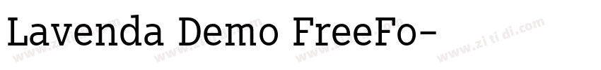 Lavenda Demo FreeFo字体转换